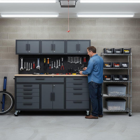 72In Rolling Tool Chest Cabinet Mobile Garage Workbench Heavy-Duty Tool Cabinet on Wheels with 11 Drawers, 2-Door Cabinet, 3 Top Cabinet, Pegboard & Power Strip for Tool Organization